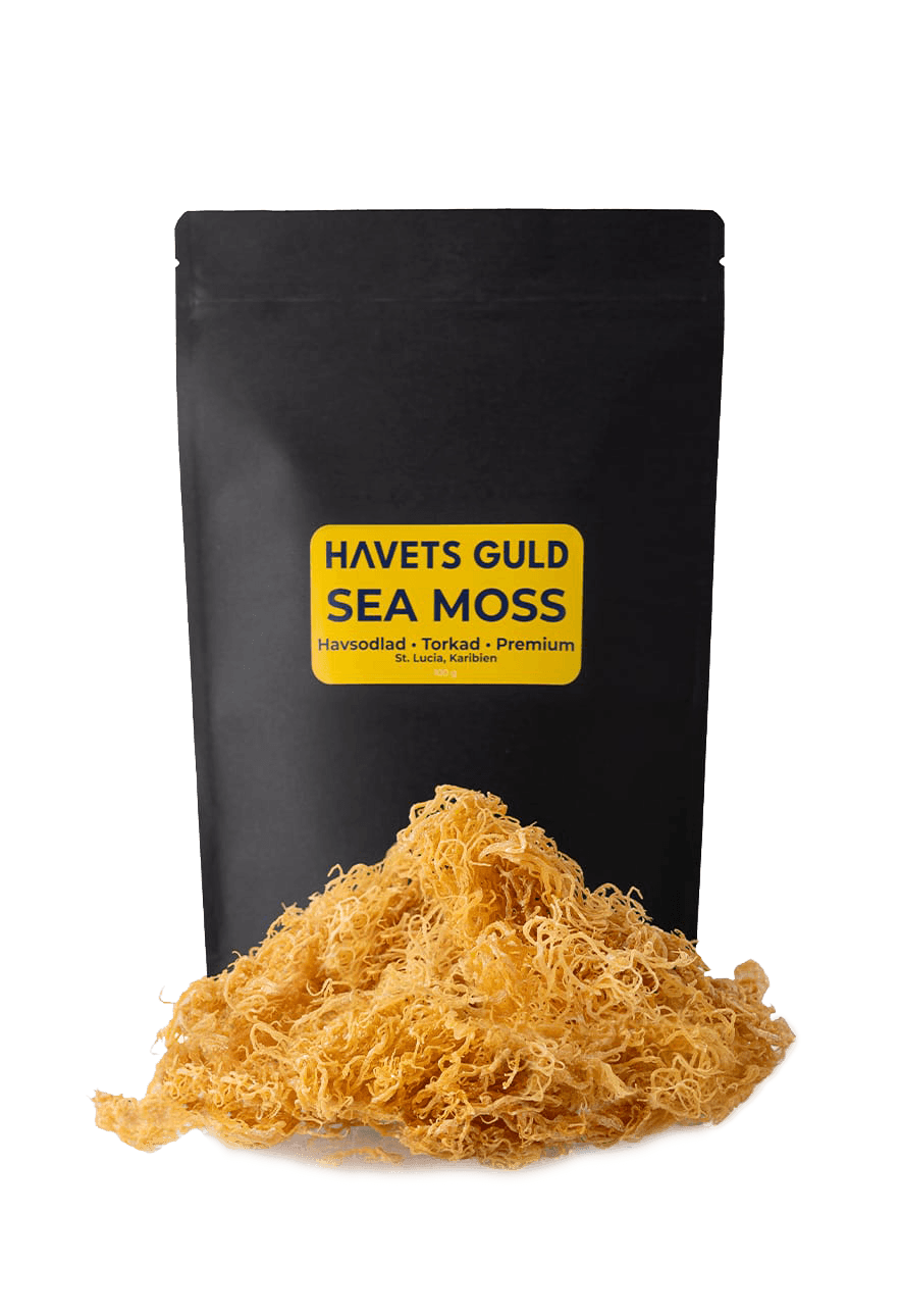 Torkad Sea Moss, 100 g - Premium Gold från St. Lucia, Karibien
